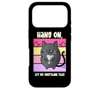 Funny Cat Cozy Mystery Snark Hang On Let Me Overthink This Case for iPhone 17 Pro