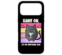 Funny Cat Cozy Mystery Snark Hang On Let Me Overthink This Case for iPhone 17 Pro Max