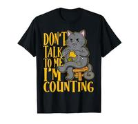 Funny Cat Crochet Don't Talk to Me I'm Counting Knitting Value Graphic T-Shirt