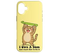 Funny Cat Crochet For Women Men 9mm Crochet Case for iPhone 16 Plus