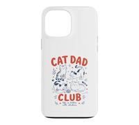 Funny Cat Dad Club Vintage Life is Better with Whiskers Case for iPhone 13 Pro Max