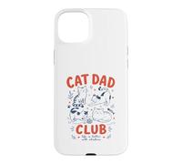 Funny Cat Dad Club Vintage Life is Better with Whiskers Case for iPhone 15 Plus