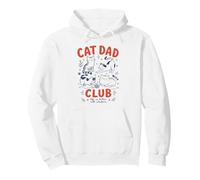 Funny Cat Dad Club Vintage Life is Better with Whiskers Pullover Hoodie