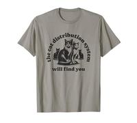 Funny Cat Design Distribution System Will Find You Meme T-Shirt