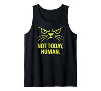 Funny Cat Design - Sarcastic Not Today Human Mood Artwork Tank Top