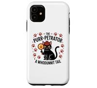 Funny Cat Detective Purrpetrator True Crime Murder Mystery Case for iPhone 11