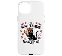 Funny Cat Detective Purrpetrator True Crime Murder Mystery Case for iPhone 15 Plus