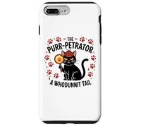 Funny Cat Detective Purrpetrator True Crime Murder Mystery Case for iPhone 7 Plus/8 Plus