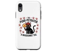Funny Cat Detective Purrpetrator True Crime Murder Mystery Case for iPhone XR