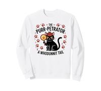 Funny Cat Detective Purrpetrator True Crime Murder Mystery Sweatshirt