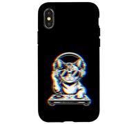 Funny Cat DJ With Headphones and Turntable Case for iPhone X/XS