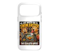 Funny Cat Dog Goldfish We Just Wanted Him To Swim Hilarious Case for iPhone 17 Pro Max
