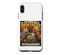 Funny Cat Dog Goldfish We Just Wanted Him To Swim Hilarious Case for iPhone XS Max