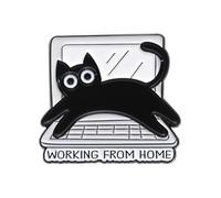Funny Cat Enamel Pin - "I Am Small And Sensitive But Also Fight Me""I Do What I Want" Cat Funny Pin Gift, S, Metal, metal