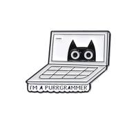 Funny Cat Enamel Pin - "I Am Small And Sensitive But Also Fight Me""I Do What I Want" Cat Funny Pin Gift, S, Metal, metal