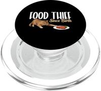 Funny Cat Food Thief Since Birth Cat Lover Humor Kitten PopSockets PopGrip for MagSafe