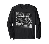 Funny Cat Gang Vintage Cute Kitten Gangster Cat Men Women Long Sleeve T-Shirt