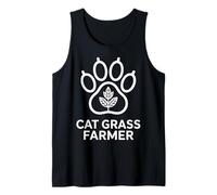 Funny Cat Grass Farmer Pet Safe Indoor Plant Parent Tank Top