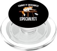 Funny Cat Gravity Research Specialist Science Cat Lover PopSockets PopGrip for MagSafe