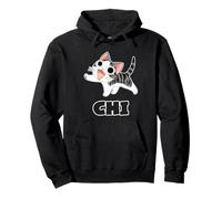 Funny Cat Gray-White Chi's Cute Anime, Manga Animal Lover Pullover Hoodie