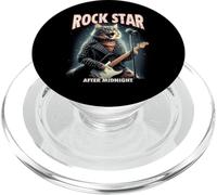 Funny Cat Guitarist Electic Guitar Rock Star Cat PopSockets PopGrip for MagSafe