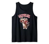 Funny Cat I Brought The Figgy Pudding Christmas Tank Top