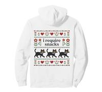 Funny Cat I Require Snacks Hangry Kitten Humor Pullover Hoodie