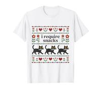 Funny Cat I Require Snacks Hangry Kitten Humor T-Shirt
