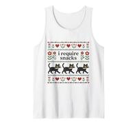 Funny Cat I Require Snacks Hangry Kitten Humor Tank Top