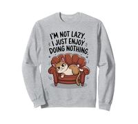 Funny Cat I'M NOT LAZY ENJOY DOING NOTHING Napping Lover Dad Sweatshirt
