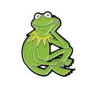 Funny Cat I'm OK Enamel Pin - Cute Cartoon Lapel Brooch for Backpack, Hat, Jacket, Bag - Unique Novelty Badge for Adults, Teens & Kids - Fashionable Accessories, Frog, S