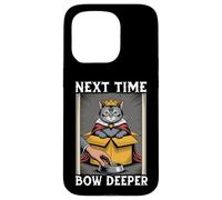 Funny Cat In Box Next Time Bow Deeper Cat Lover Cat Case for iPhone 15 Pro