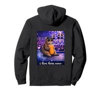 Funny Cat K-pop I Live Here Now Pullover Hoodie