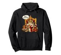 Funny Cat King Sup Peasants Pullover Hoodie
