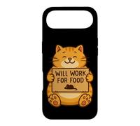 Funny Cat Kitten Will Work for Food Quote Gift Men Women Ki Case for iPhone Air