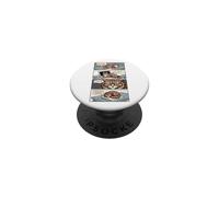 Funny Cat Laptop Comic Strip Cat Lover Humor PopSockets Adhesive PopGrip