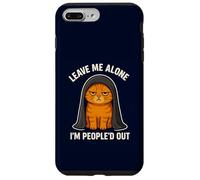 Funny Cat Leave Me Alone I’m People’d Out Sarcastic Humor Case for iPhone 7 Plus/8 Plus