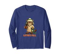 Funny Cat Litter's Full House Pet Lover Humor Cute Long Sleeve T-Shirt