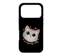 Funny Cat Lover Purrfectly Silly Kawaii Kitty Case for iPhone 17 Pro