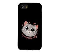 Funny Cat Lover Purrfectly Silly Kawaii Kitty Case for iPhone SE (2020) / 7/8