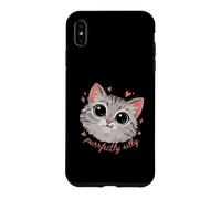 Funny Cat Lover Purrfectly Silly Kawaii Kitty Case for iPhone XS Max