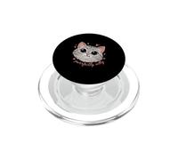 Funny Cat Lover Purrfectly Silly Kawaii Kitty PopSockets PopGrip for MagSafe