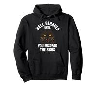 Funny Cat Lover Well behaved quote Cat mom Pullover Hoodie