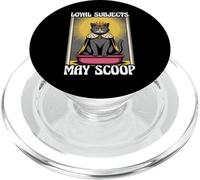 Funny Cat Loyal Subjects May Scoop Cat Litter Box Cat PopSockets PopGrip for MagSafe