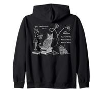 Funny Cat Math Physics Equations Science Humor Zip Hoodie