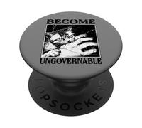 Funny Cat Meme Biting Hand Become Ungovernable Cat Rage PopSockets Adhesive PopGrip