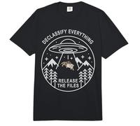 Funny Cat Meme DECLASSIFY Everything Truth Abduction UFO Comfort Colors Adult Heavyweight T-Shirt