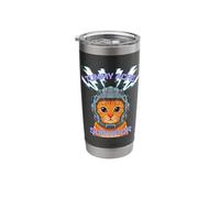 Funny Cat Meme I Survived Today’s Tummy Ache Graphic Stainless Steel Insulated Tumbler