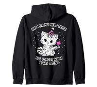 Funny Cat Meme Next Trick Ill Forget What Im Doing Sarcastic Zip Hoodie