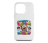 Funny Cat Mentally on Vacation Physically Doing Nothing Case for iPhone 13 Pro